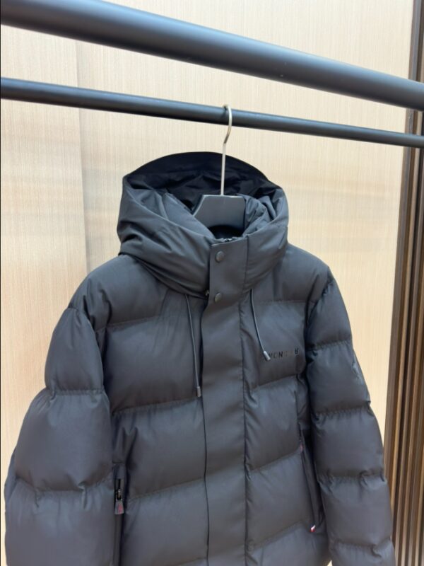 MONCLER Puff Black Hooded Coat – MC142 - Image 9