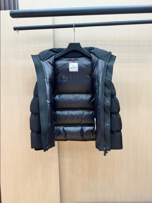MONCLER Puff Black Hooded Coat – MC142 - Image 8