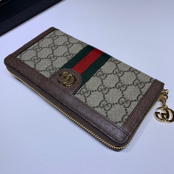 GUCCI OPHIDIA GG ZIP AROUND WALLET BEIGE- WLG026 - Image 3