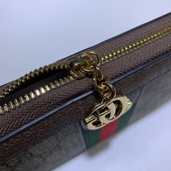 GUCCI OPHIDIA GG ZIP AROUND WALLET BEIGE- WLG026 - Image 4