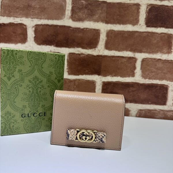GUCCI INTERLOCKING G LEATHER BROWN - WLG028