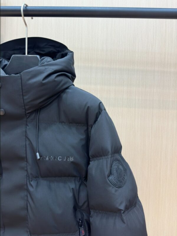 MONCLER Puff Black Hooded Coat – MC142 - Image 6
