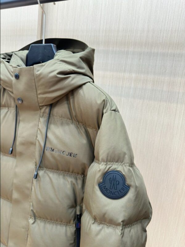 MONCLER Puff Grey Hooded Coat – MC143 - Image 8