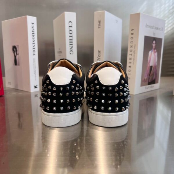 Christian Louboutin Low Top Black Silver Sneaker – CLS049 - Image 6