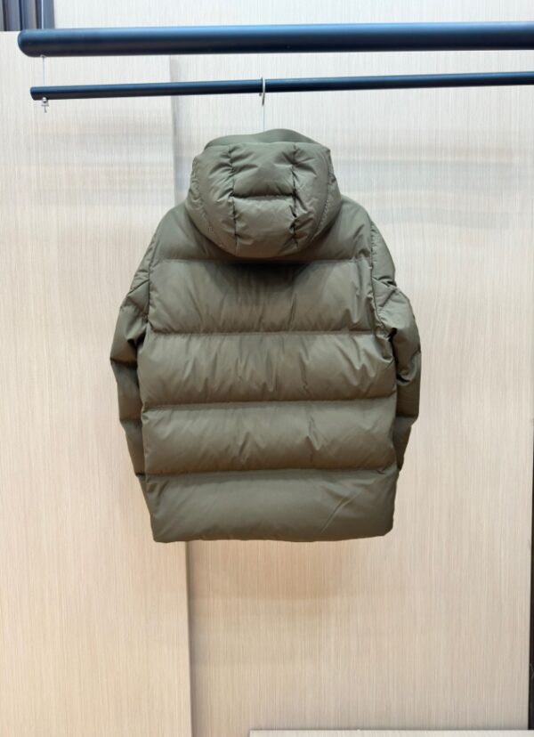 MONCLER Puff Grey Hooded Coat – MC143 - Image 9