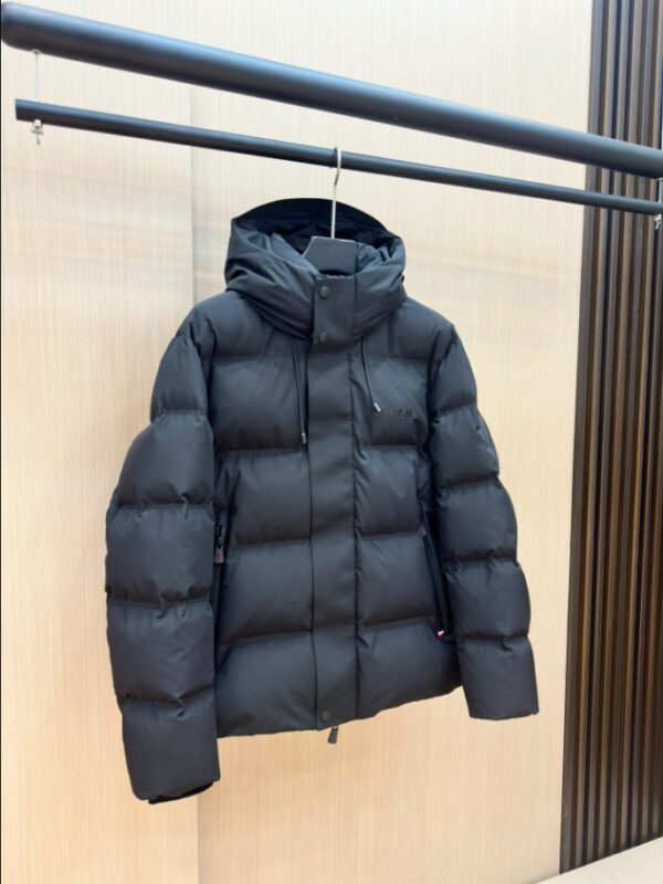 MONCLER Puff Black Hooded Coat – MC142 - Image 4