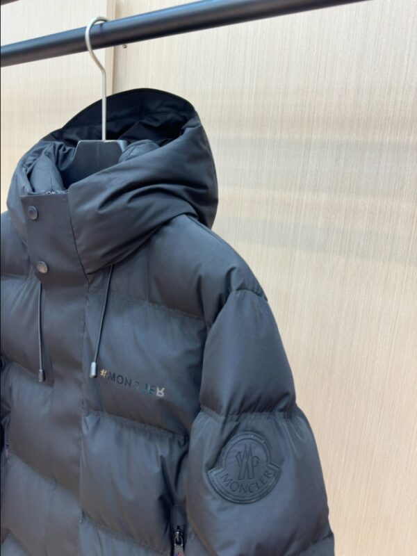 MONCLER Puff Black Hooded Coat – MC142 - Image 5