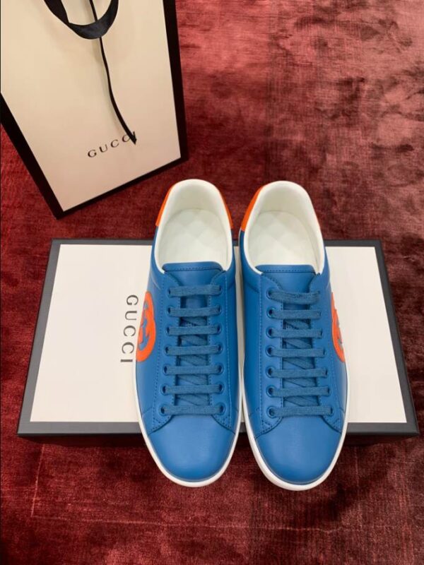 Gucci Ace Blue Orange Sneakers – GCC195 - Image 7
