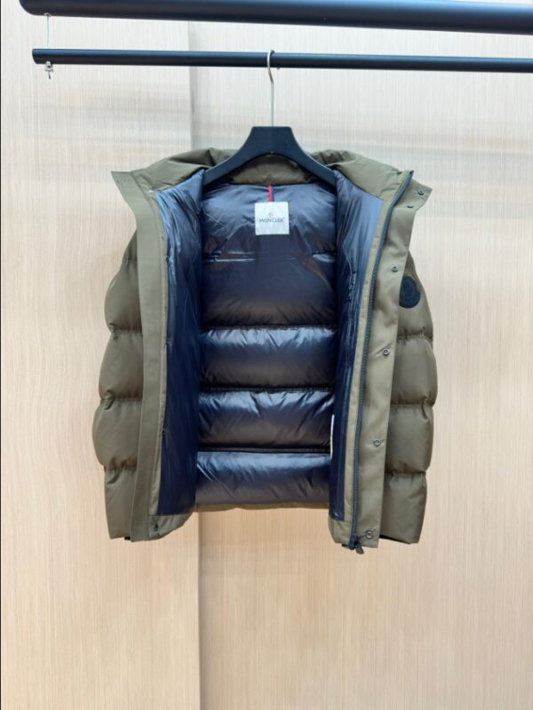 MONCLER Puff Grey Hooded Coat – MC143 - Image 2