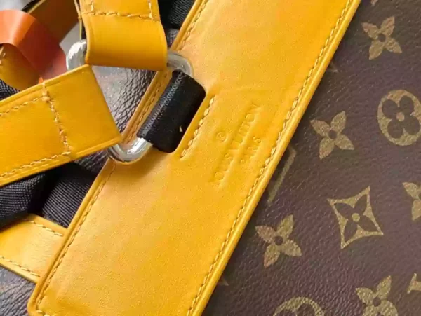 Christopher MM Backpack in Saffron Yellow Monogram Macassar Coated Canvas - LW156 - Image 10