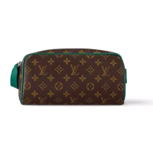 Louis Vuitton Dopp Kit Borneo Green Monogram Macassar Canvas Bag - LW141