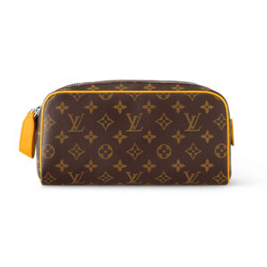 Louis Vuitton Dopp Kit Borneo Yelow Monogram Macassar Canvas Bag - LW145