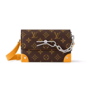 Louis Vuitton Steamer Wearable Wallet Yellow Safran Monogram Macassar - LW146