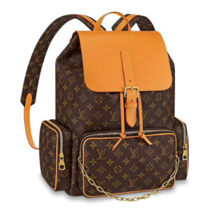 Trio Backpack Monogram Brown in Canvas with Gold-Tone - LW162