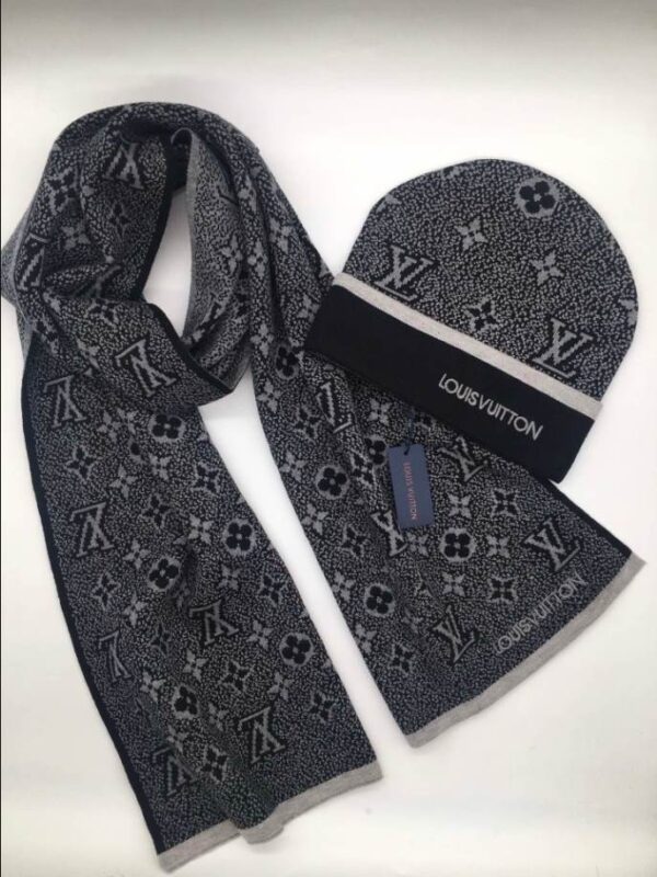 Louis Vuitton Monogram Eclipse Grey Hats - LVC014 - Image 3