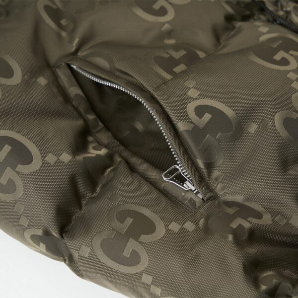 GUCCI Jumbo Canvas Down Green Jacket – GCJ050 - Image 4