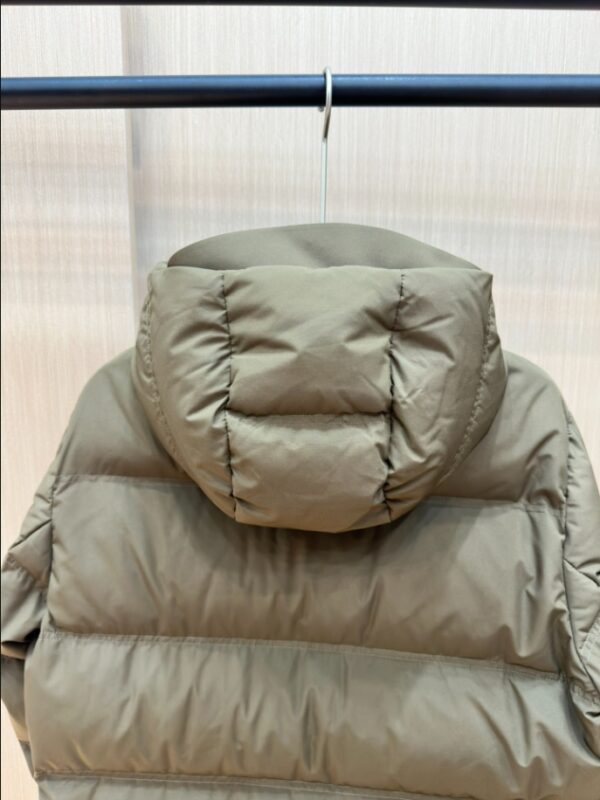MONCLER Puff Grey Hooded Coat – MC143 - Image 5