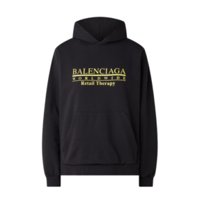 BALENCIAGA RETAIL THERAPY LOGO HOODIE – BH005