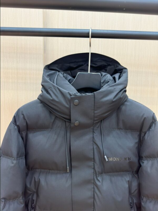 MONCLER Puff Black Hooded Coat – MC142 - Image 3