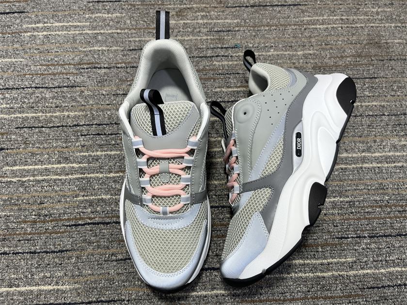 DIOR B22 SNEAKERS IN GREY AND WHITE – DO005 - Image 4