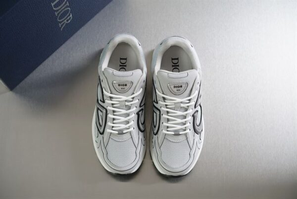 DIOR B30 SNEAKER GRAY MESH AND TECHNICAL FABRIC – DO073 - Image 3
