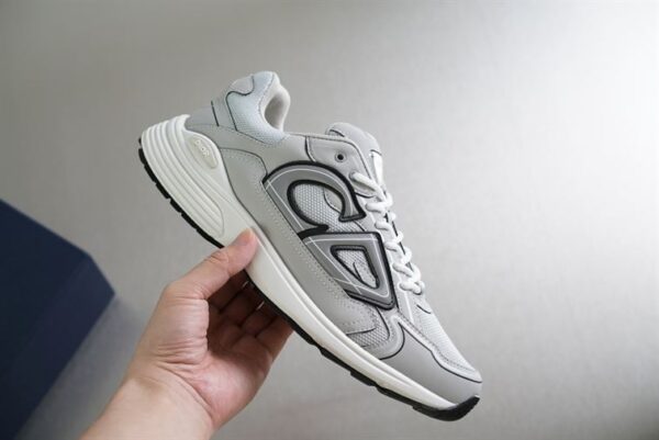DIOR B30 SNEAKER GRAY MESH AND TECHNICAL FABRIC – DO073 - Image 8