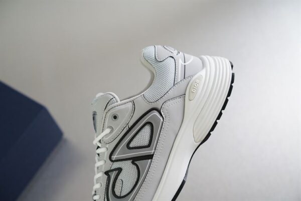 DIOR B30 SNEAKER GRAY MESH AND TECHNICAL FABRIC – DO073 - Image 5