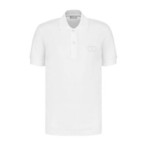DIOR CD ICON POLO SHIRT WHITE COTTON PIQUÃ‰ – DOT025