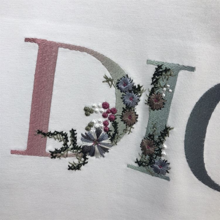 DIOR FLOWER LOGO T-SHIRT – DOT005 - Image 7