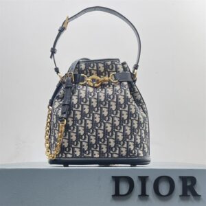 DIOR MEDIUM C EST DIOR BAG BLUE DIOR OBLIQUE JACQUARD - DOB045