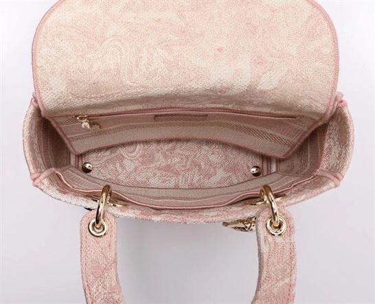 DIOR MEDIUM LADY D-LITE PINK BAG - DOB011 - Image 6
