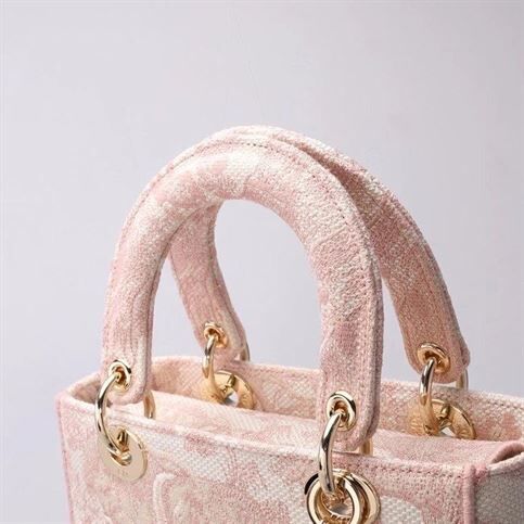 DIOR MEDIUM LADY D-LITE PINK BAG - DOB011 - Image 7