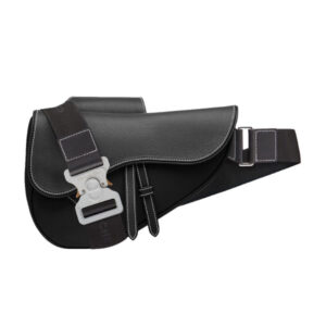 DIOR SADDLE BAG BLACK GRAINED CALFSKIN - DIO042