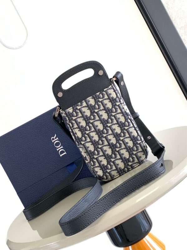 DIOR SADDLE VERTICAL POUCH WITH STRAP - DIO048 - Image 3