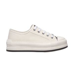 DIOR WALK'N'DIOR SNEAKER WHITE COTTON CANVAS – DO125
