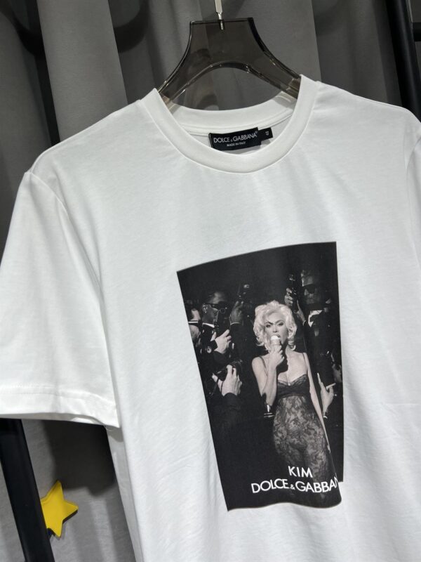 DOLCE & GABBANA CIAO KIM ICE CREAM-PRINT T-SHIRT – DT013 - Image 6