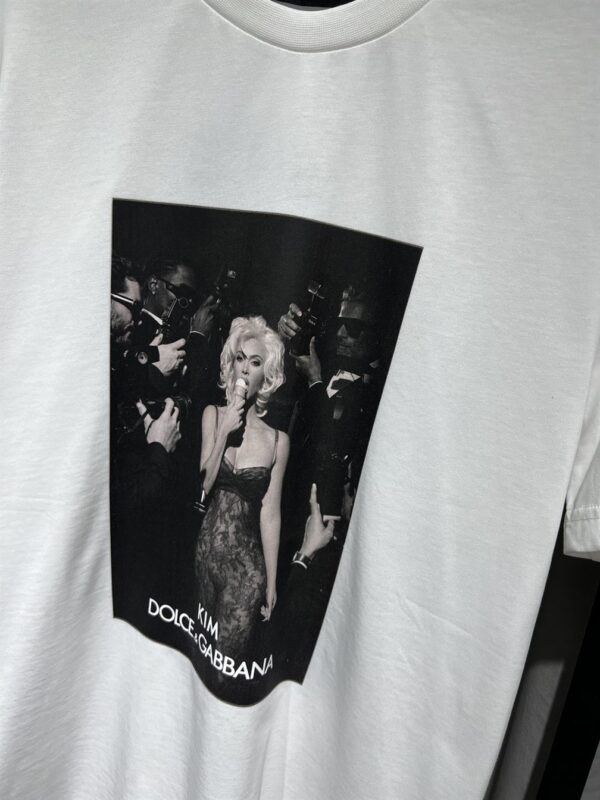 DOLCE & GABBANA CIAO KIM ICE CREAM-PRINT T-SHIRT – DT013 - Image 5