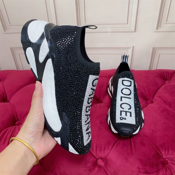DOLCE & GABBANA FAST SNEAKERS WITH RHINESTONES – DG043 - Image 6