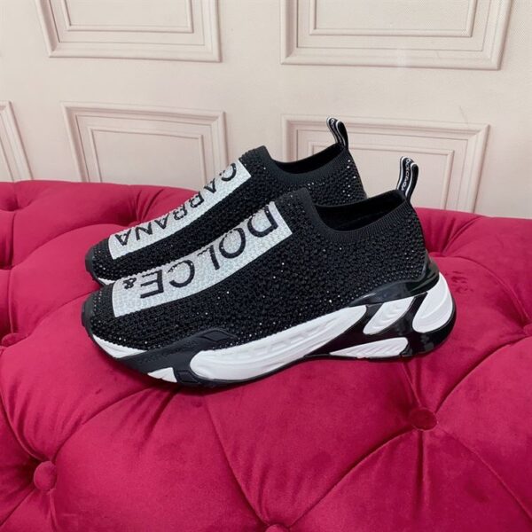 DOLCE & GABBANA FAST SNEAKERS WITH RHINESTONES – DG043 - Image 3