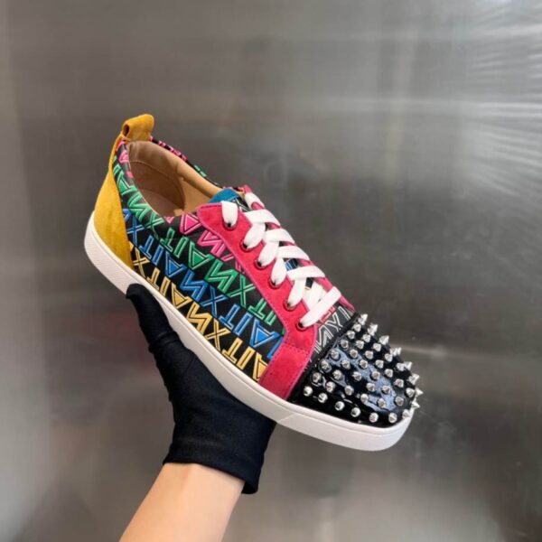 Christian Louboutin Louis Junior Spikes Multicolor Sneaker – CLS043 - Image 2