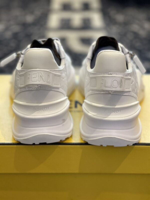 FENDI FLOW WHITE CAIMAN LOW TOPS – FDS012 - Image 7