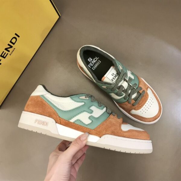 FENDI MATCH AMARANTH SUEDE LOW-TOPS SNEAKERES – FDS002 - Image 3