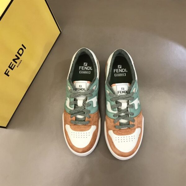 FENDI MATCH AMARANTH SUEDE LOW-TOPS SNEAKERES – FDS002 - Image 5