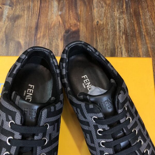 FENDI SNEAKERS GREY TECH FABRIC LOW TOP – FDS008 - Image 9
