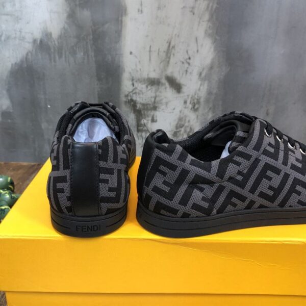 FENDI SNEAKERS GREY TECH FABRIC LOW TOP – FDS008 - Image 5