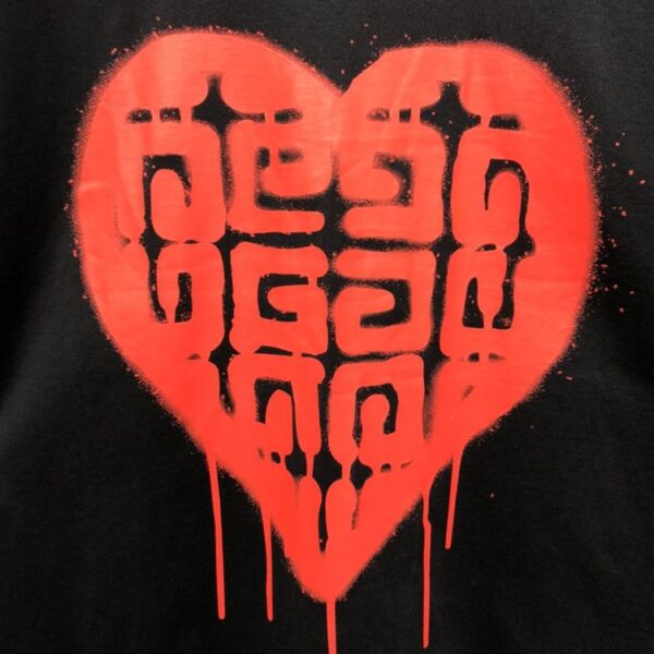 GIVENCHY SLIM FIT T-SHIRT IN JERSEY WITH TAG EFFECT PRINT – GTS002 - Image 7