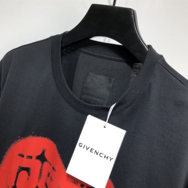 GIVENCHY SLIM FIT T-SHIRT IN JERSEY WITH TAG EFFECT PRINT – GTS002 - Image 6