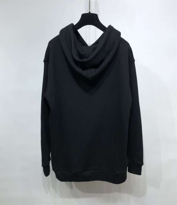 GUCCI BLACK VINTAGE LOGO COTTON SWEATSHIRT HOODED – GCK006 - Image 3