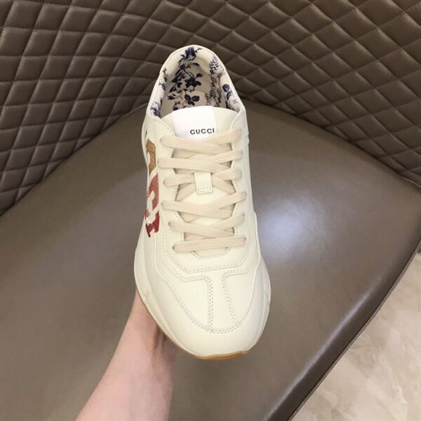 GUCCI IVORY RHYTON RAINBOW GLITTER SNEAKERS – GCC013 - Image 6