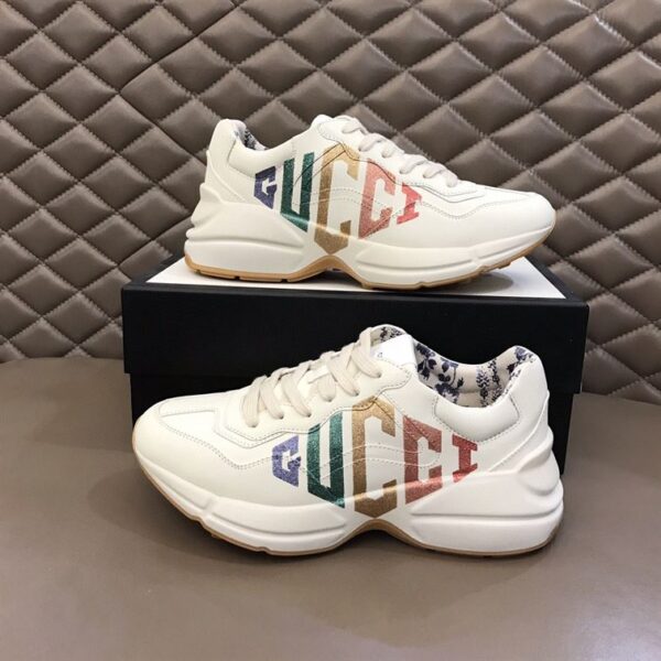 GUCCI IVORY RHYTON RAINBOW GLITTER SNEAKERS – GCC013 - Image 2